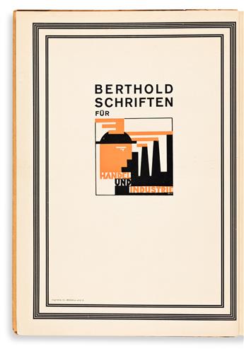 [SPECIMEN BOOK — LOUIS OPPENHEIM]. Berthold Schriften für Handel und Industrie / Berthold-Probe Nr. 240. Berlin: H. Berthold, 1927.